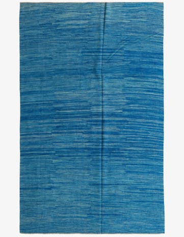 6' 6 x 10' Hand Woven Kilim Modern Wool Rug