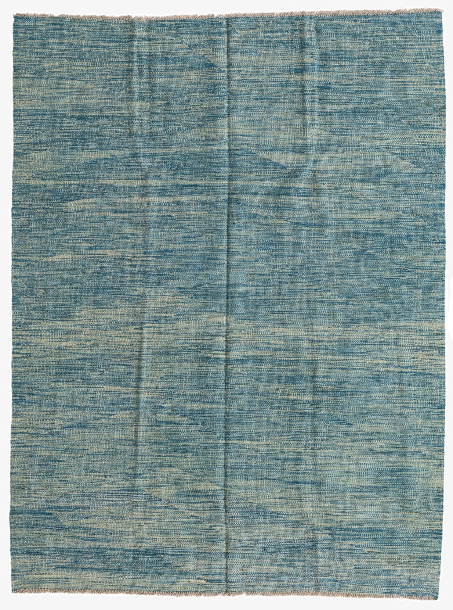 5' x 6' 6  Hand Woven Kilim Modern Wool Rug