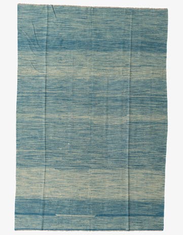 6' 7 x 9' 10 Hand Woven Kilim Modern Wool Rug