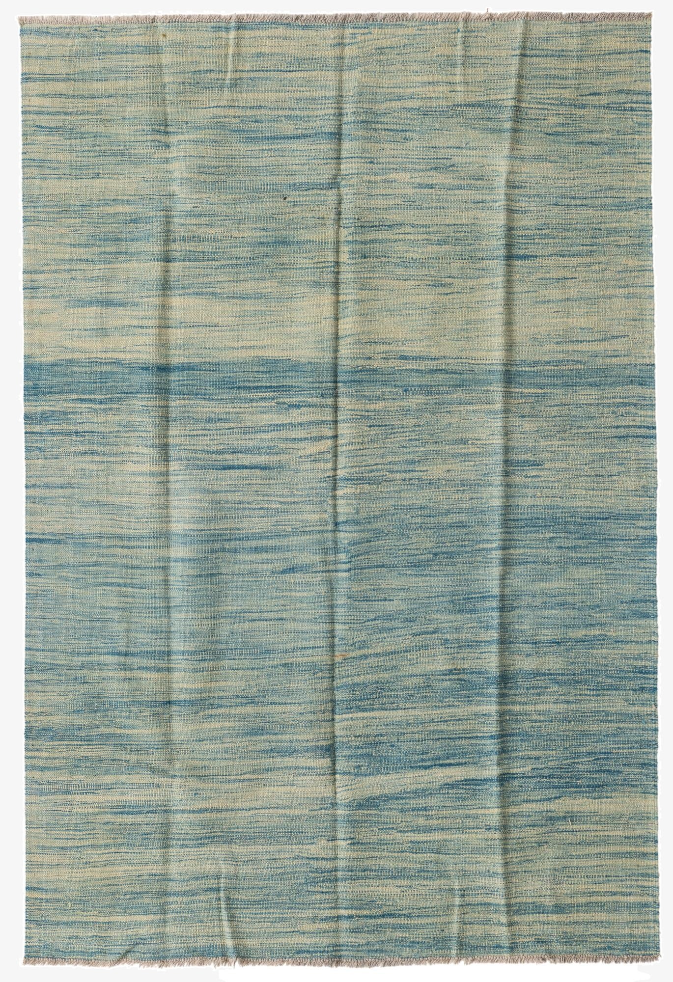 4' 2 x 6' 4  Hand Woven Kilim Modern Wool Rug