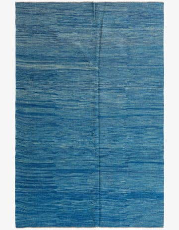 6' 6 x 10' Hand Woven Kilim Modern Wool Rug