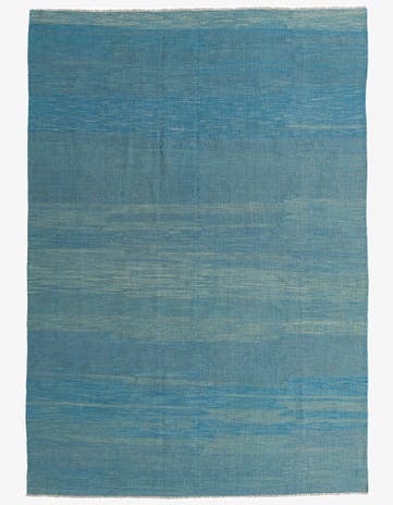 6' 10 x 9' 9 Hand Woven Kilim Modern Wool Rug