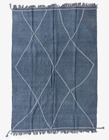 4' 8 x 6' 8 Hand Woven Kilim Modern Wool Rug
