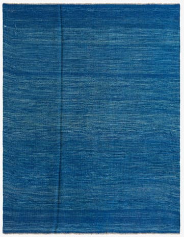 5' 3 x 6' 10 Hand Woven Kilim Modern Wool Rug