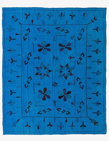 6' x 7' 3 Hand Woven Kilim Modern Wool Rug