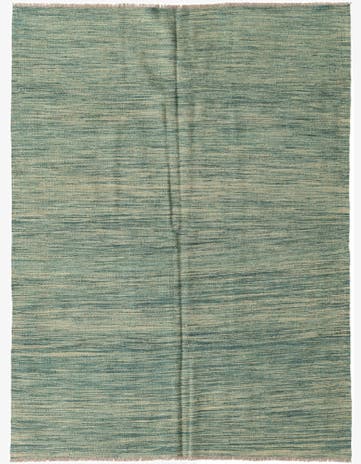 4' 10 x 6' 6 Hand Woven Kilim Modern Wool Rug