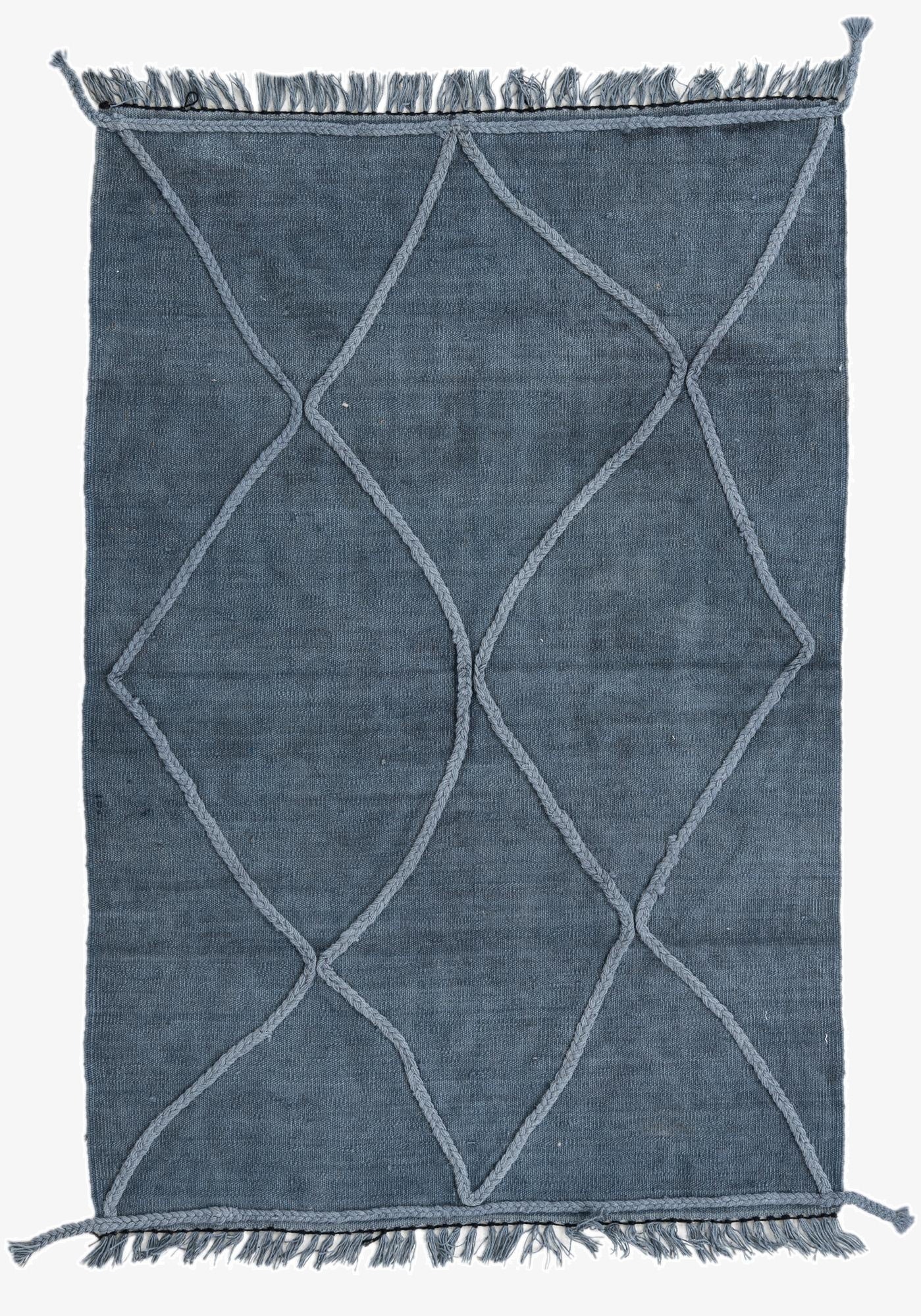 3' 3 x 4' 10  Hand Woven Kilim Modern Wool Rug