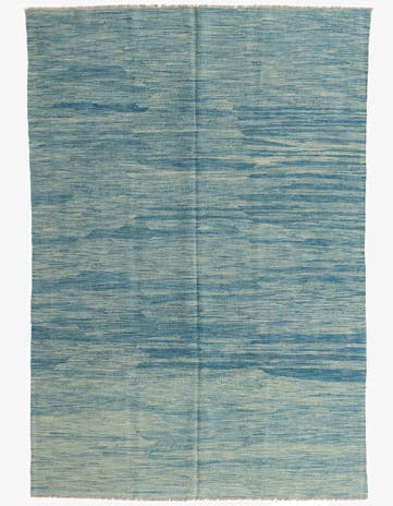 5' 6 x 8' Hand Woven Kilim Modern Wool Rug