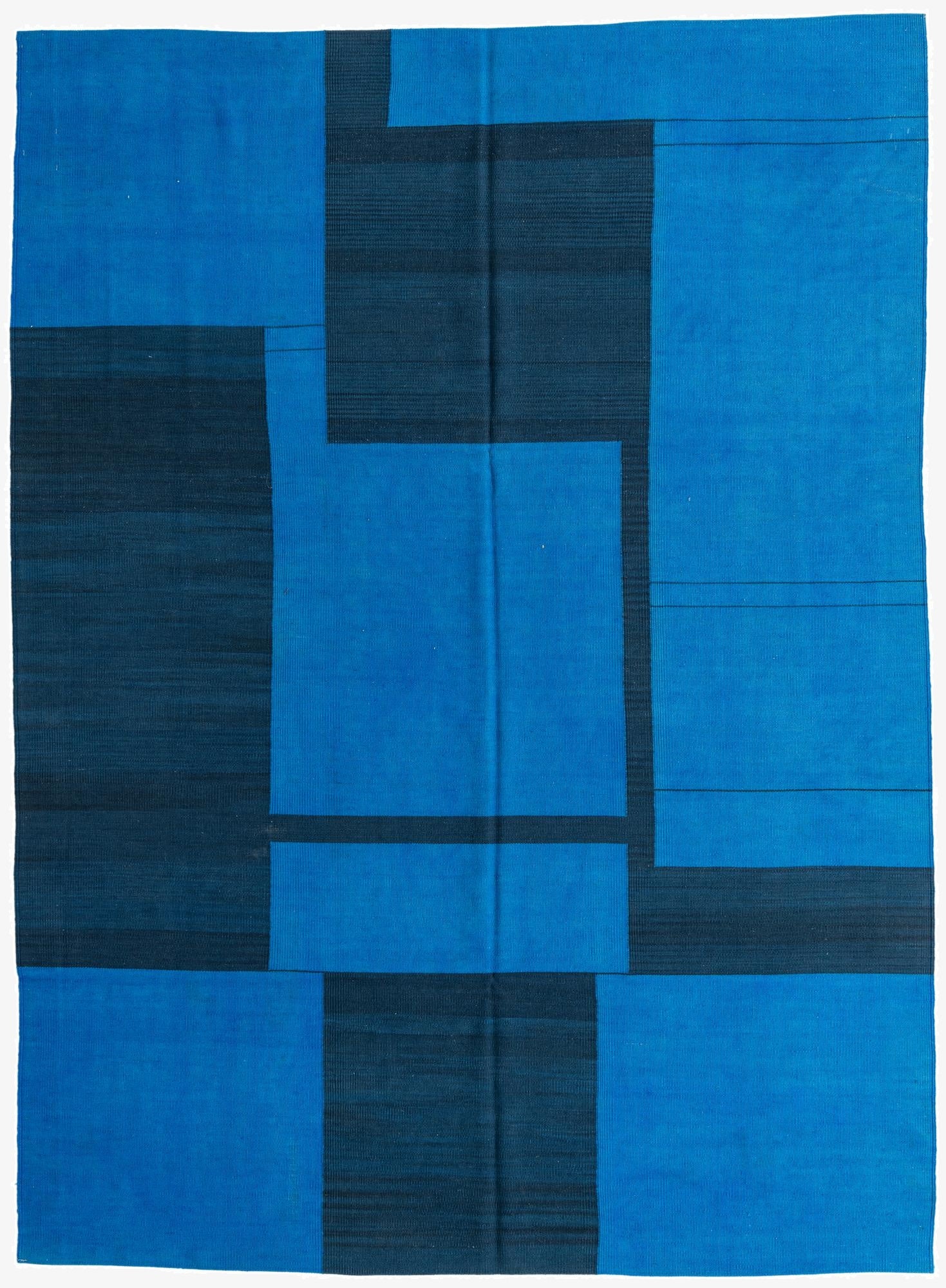 7' x 9' 4  Hand Woven Kilim Modern Wool Rug