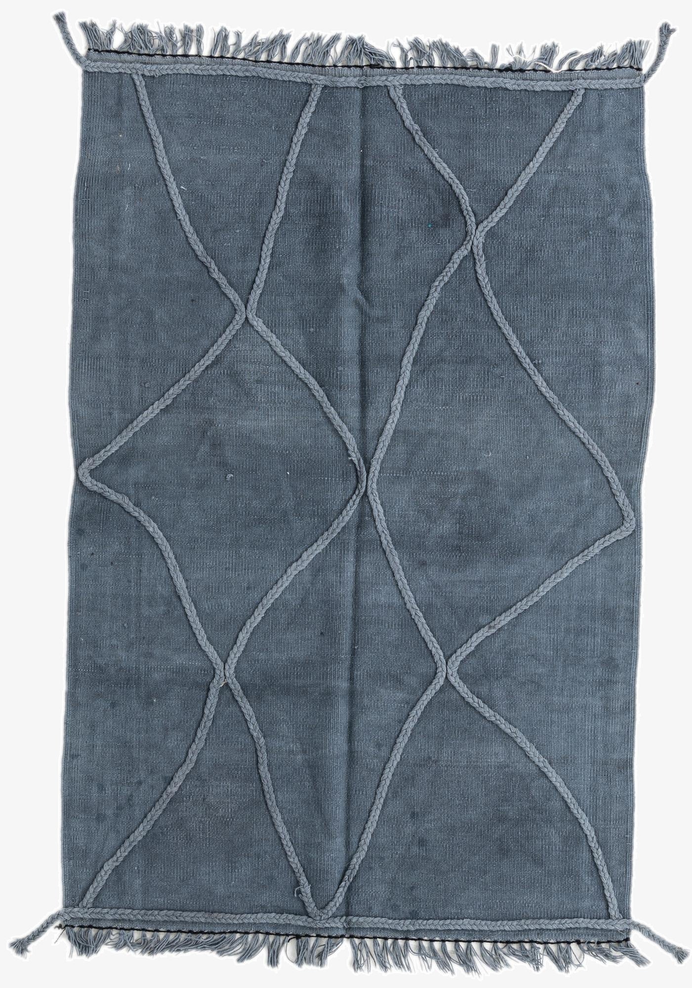 3' 4 x 5'  Hand Woven Kilim Modern Wool Rug