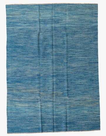 5' 7 x 7' 9 Hand Woven Kilim Modern Wool Rug