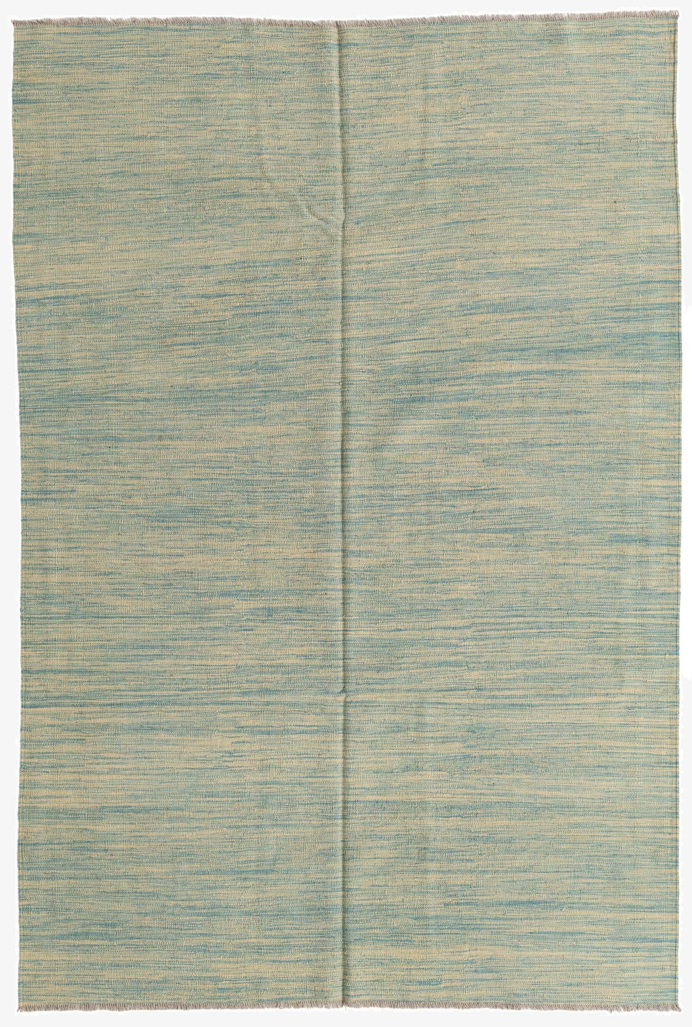 5' 6 x 8' 2  Hand Woven Kilim Modern Wool Rug