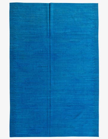 6' 9 x 9' 9 Hand Woven Kilim Modern Wool Rug