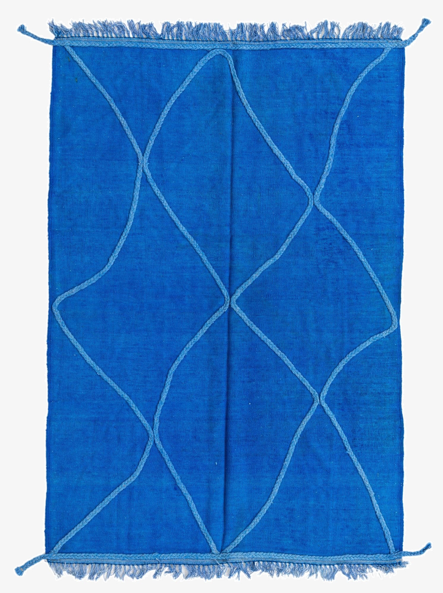 4' 1 x 6' 1  Hand Woven Kilim Modern Wool Rug