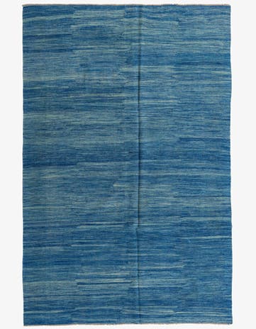 6' 6 x 10' Hand Woven Kilim Modern Wool Rug
