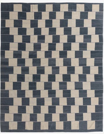 10' 3 x 12' 11 Hand Woven Kilim Modern Wool Rug
