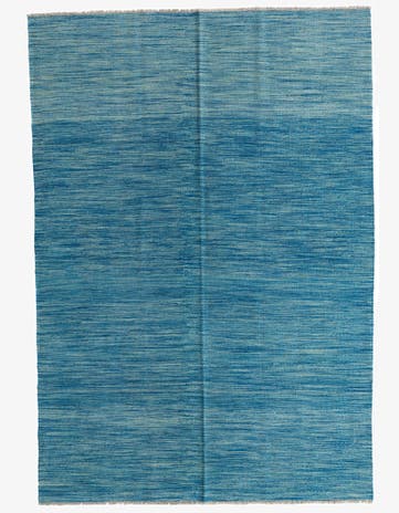 5' 6 x 8' Hand Woven Kilim Modern Wool Rug