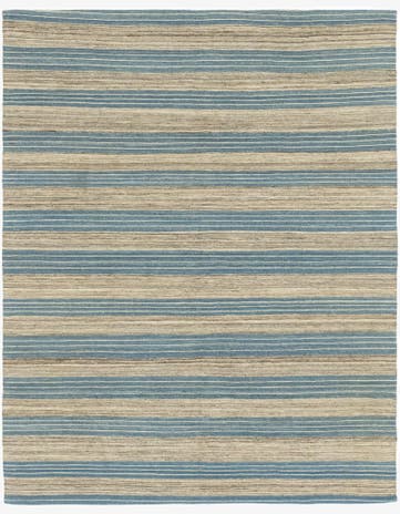 6' x 7' 7 Hand Woven Kilim Modern Wool Rug