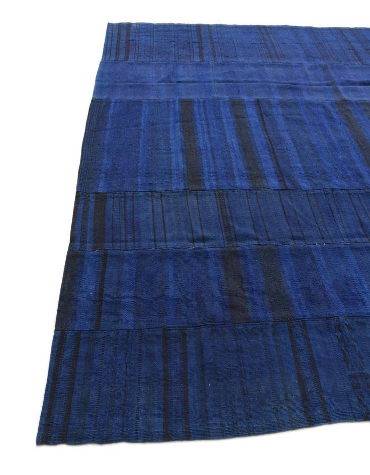Detail image of 8' 9 x 13' 10 Hand Woven Kilim Patchwork Wool Rug