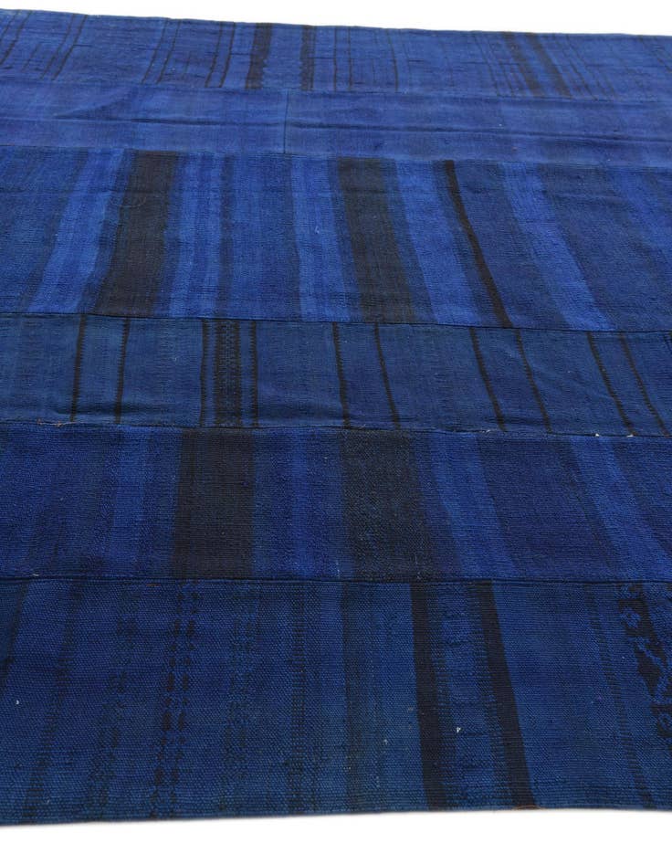 Detail image of 8' 9 x 13' 10 Hand Woven Kilim Patchwork Wool Rug