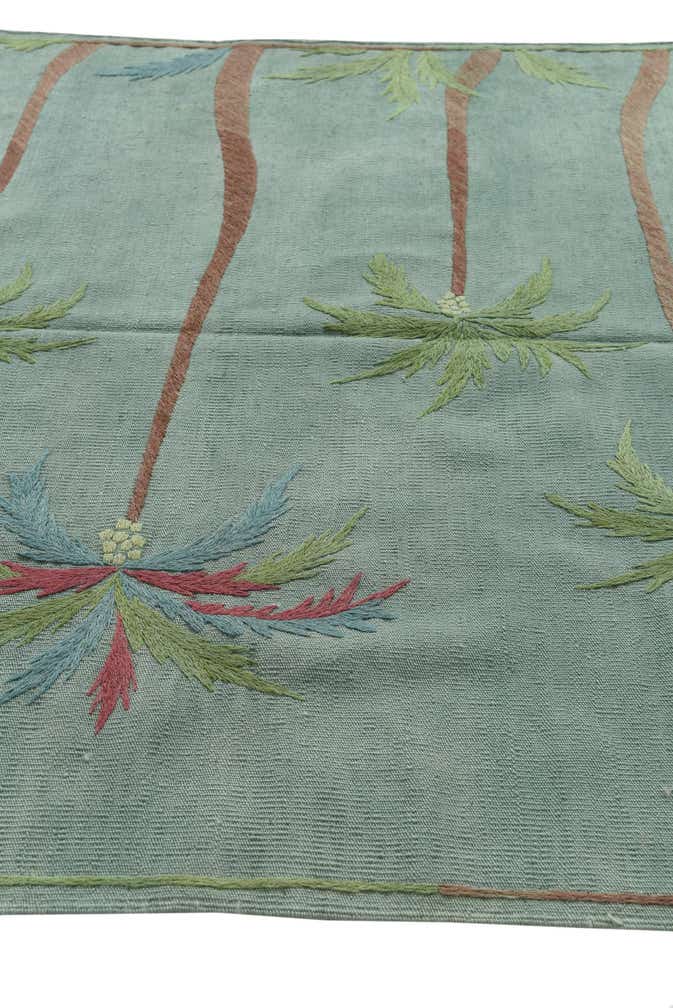 5' 2 x 6' 3 Hand Woven Kilim Suzani Wool Rug