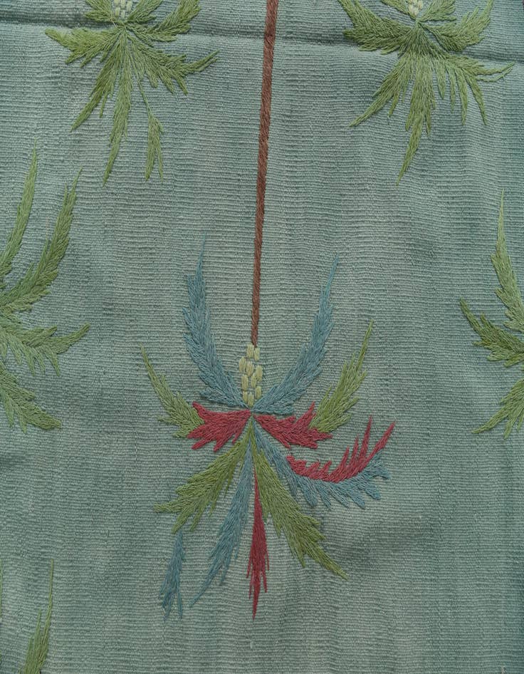 Detail image of 5' 2 x 6' 3  Hand Woven Kilim Suzani Wool Rug