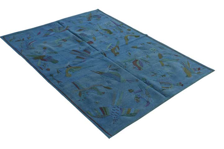 120cm x 170cm Hand Woven Kilim Suzani Wool Rug