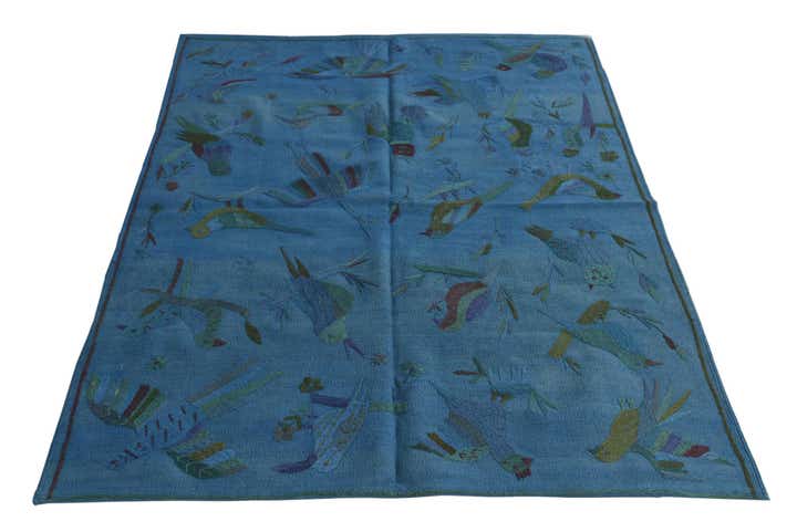 120cm x 170cm Hand Woven Kilim Suzani Wool Rug