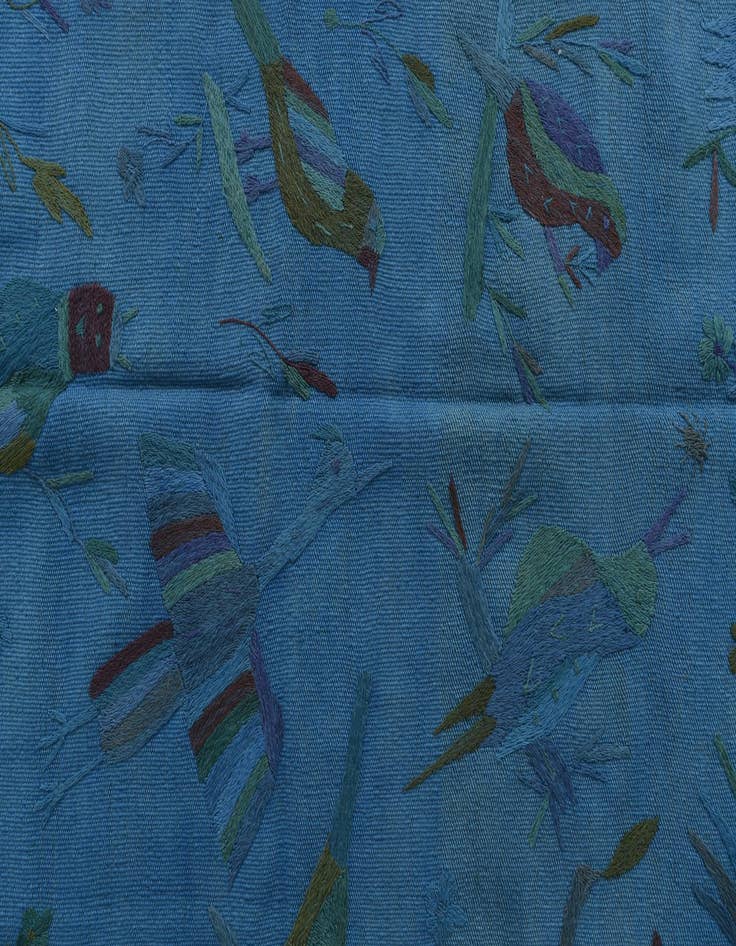 Detail image of 4' x 5' 6  Hand Woven Kilim Suzani Wool Rug