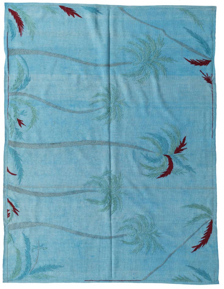 Detail image of 5' 9 x 7' 7 Hand Woven Kilim Suzani Wool Rug