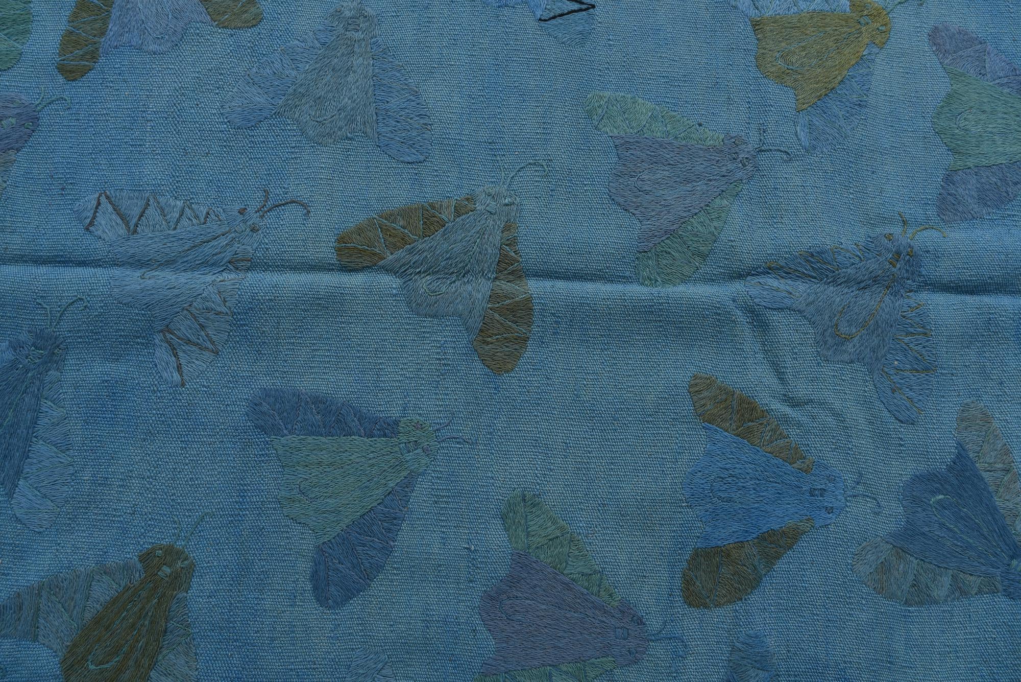 5' 8 x 8' 2 Hand Woven Kilim Suzani Wool Rug