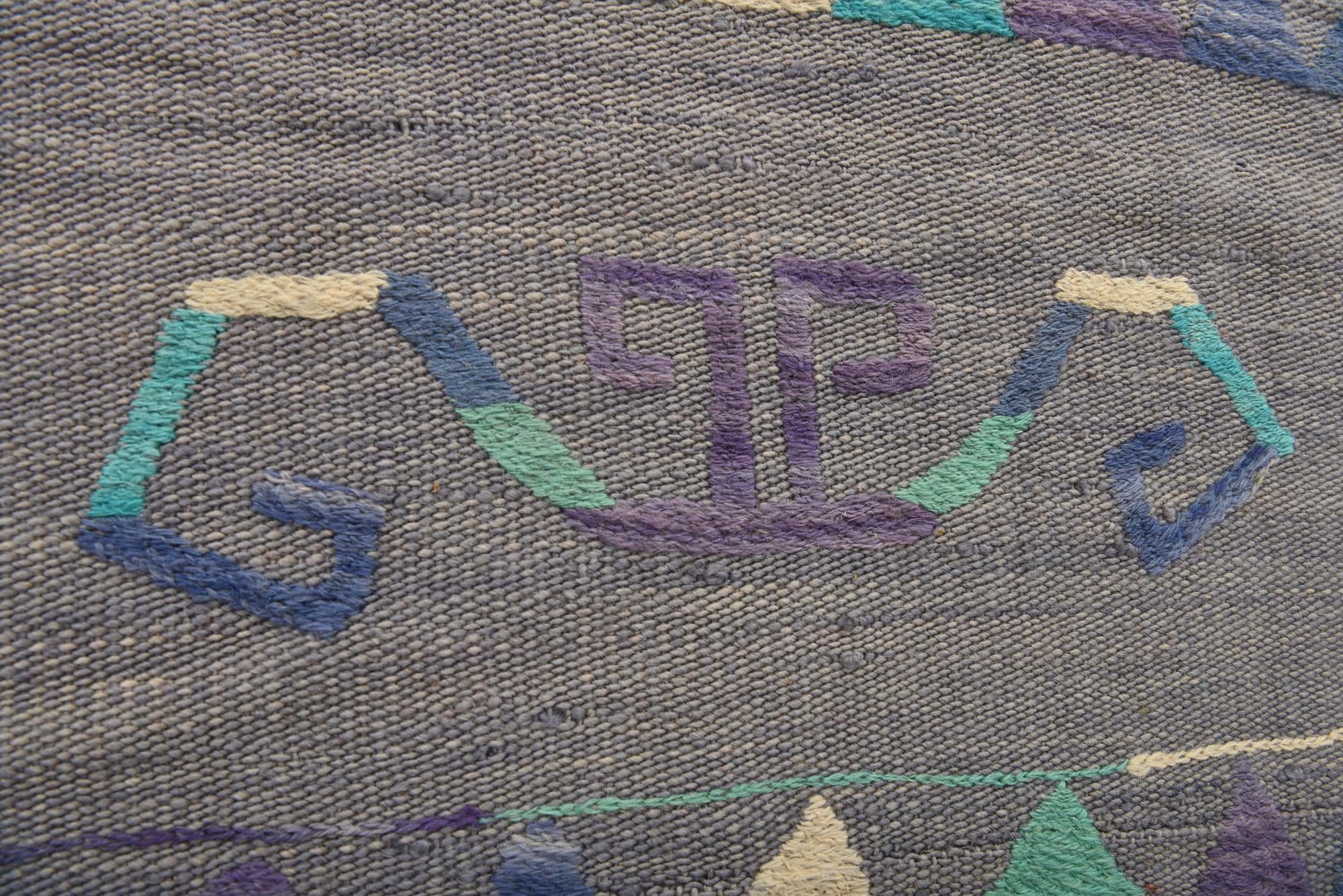 6' 5 x 8' 8 Hand Woven Kilim Suzani Wool Rug
