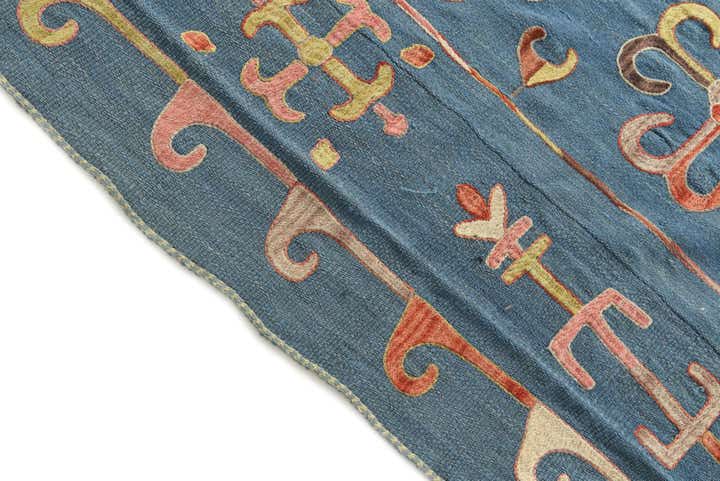 205cm x 275cm Hand Woven Kilim Suzani Wool Rug