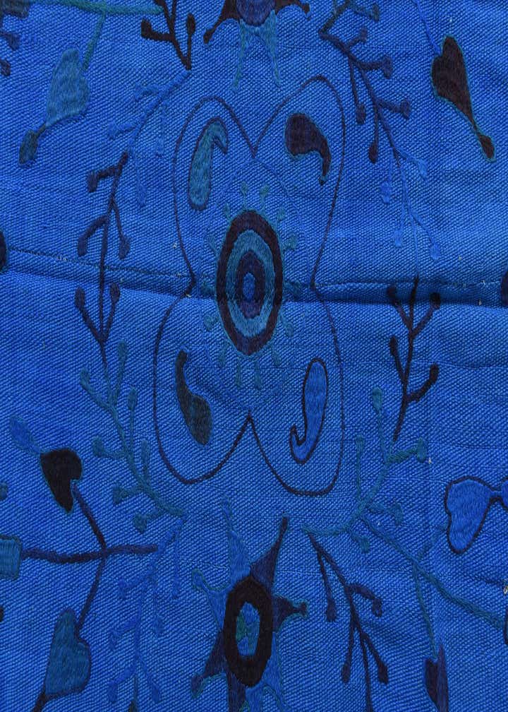 4' 10 x 6' 6 Hand Woven Kilim Suzani Wool Rug