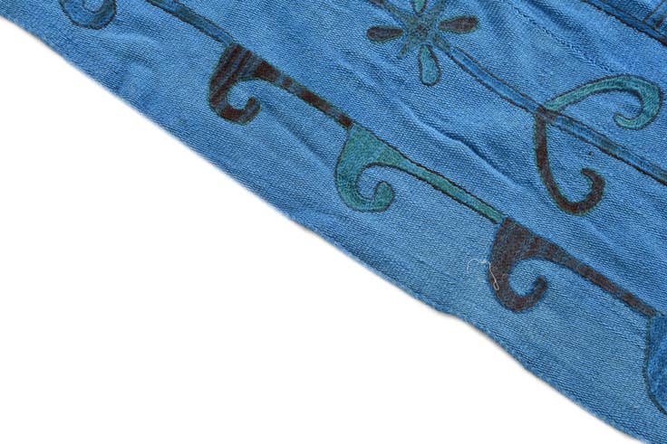 Detail image of 6' x 7' 3 Hand Woven Kilim Suzani Wool Rug