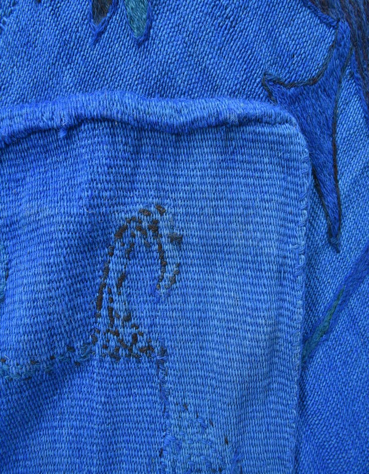 Detail image of 5' 4 x 7' 6  Hand Woven Kilim Suzani Wool Rug