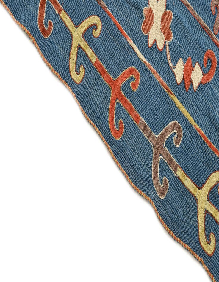 Detail image of 5' 10 x 7' 2  Hand Woven Kilim Suzani Wool Rug