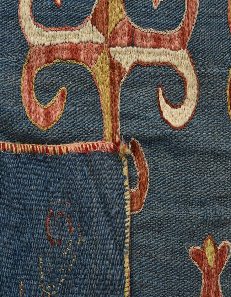 Detail image of 4' 9 x 6' 6  Hand Woven Kilim Suzani Wool Rug