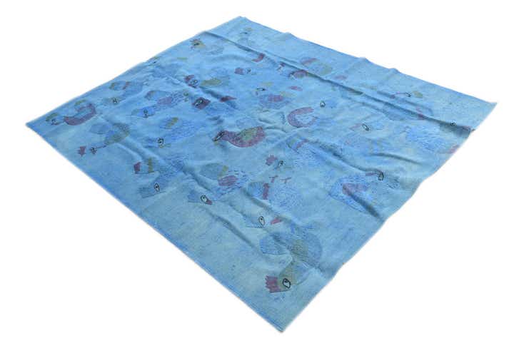 4' 10 x 5' 10 Hand Woven Kilim Suzani Wool Rug