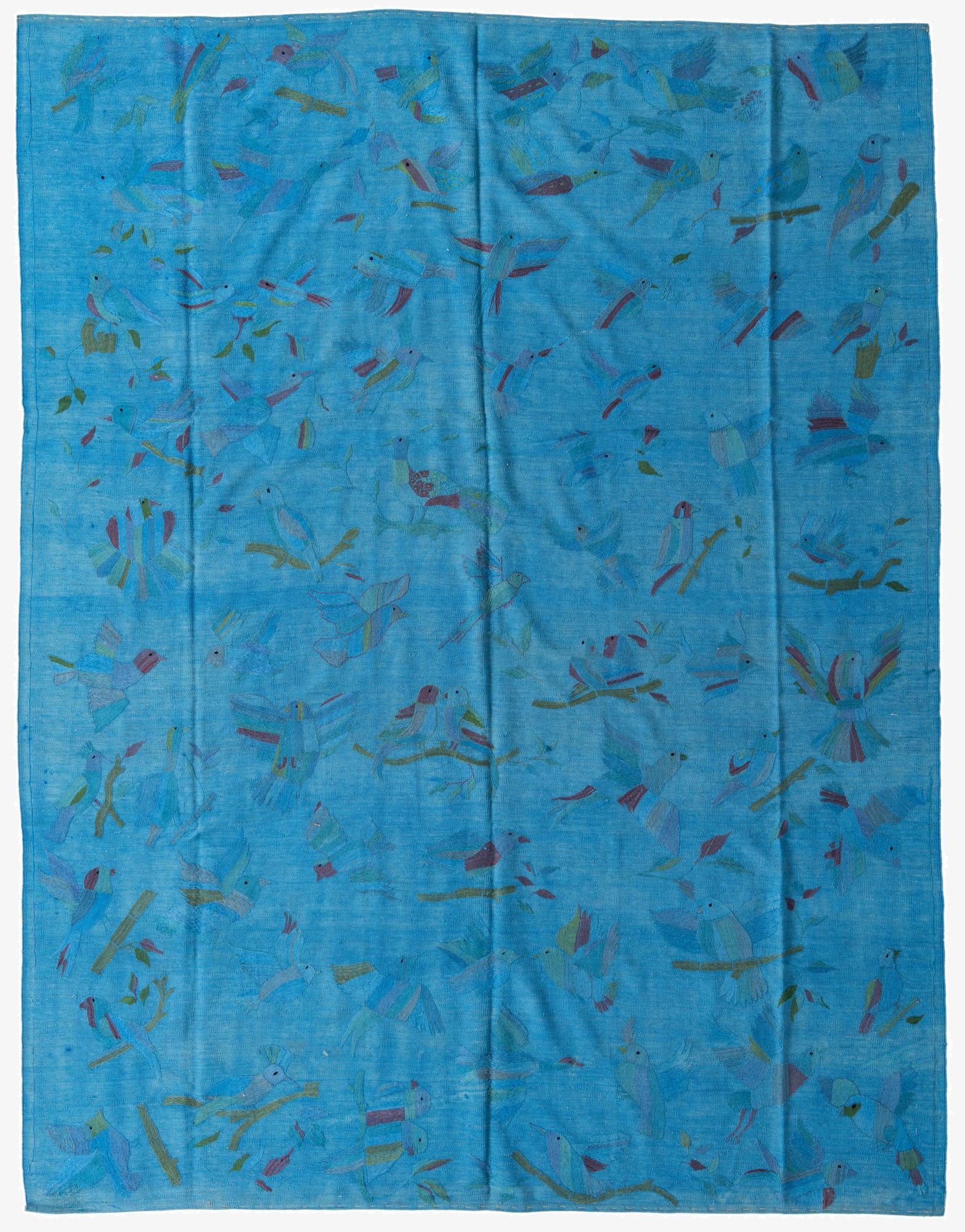 8' 6 x 11'  Hand Woven Kilim Suzani Wool Rug