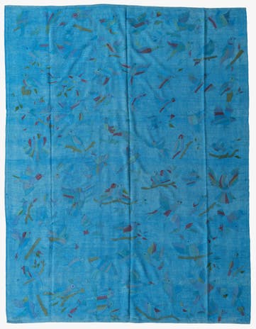 8' 6 x 11' Hand Woven Kilim Suzani Wool Rug