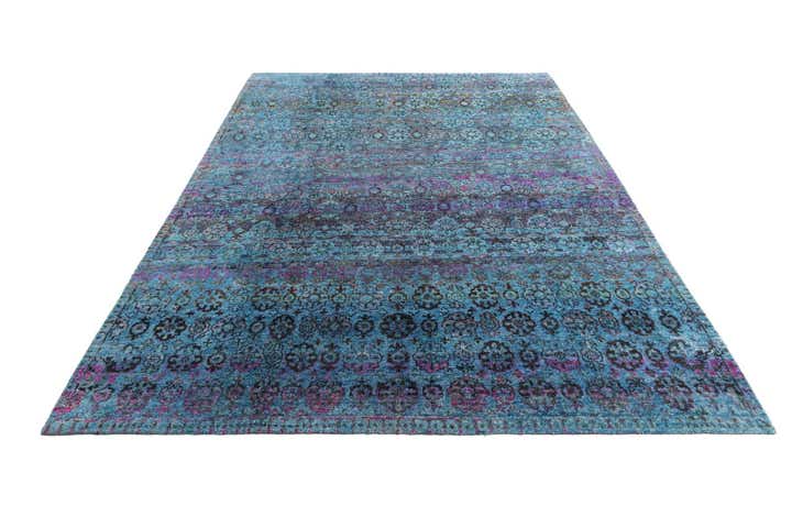 8' 7 x 12' 10 Hand Knotted Kundan Rug