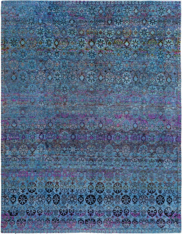 Detail image of 8' 7 x 12' 10 Hand Knotted Kundan Rug