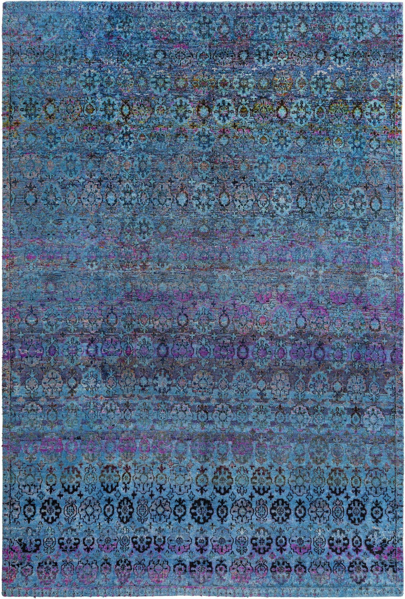 8' 7 x 12' 10 Hand Knotted Kundan Rug