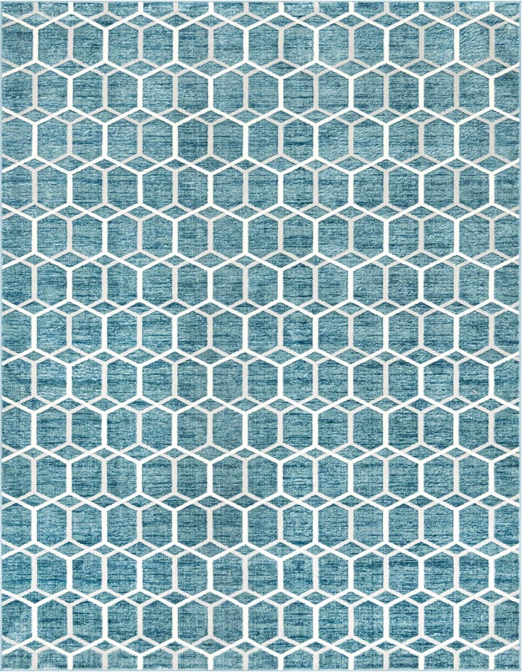 Detail image of 9' 10 x 14' Lattice Trellis Rug