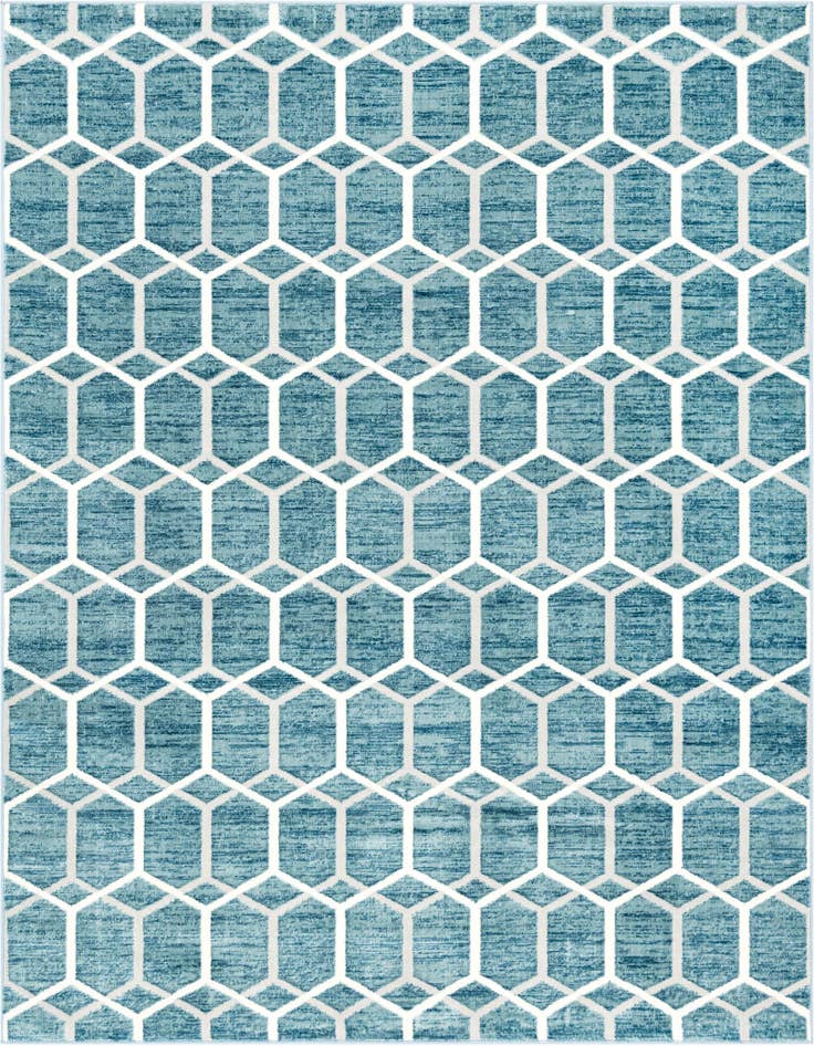 Detail image of 8' x 10' Lattice Trellis Rug