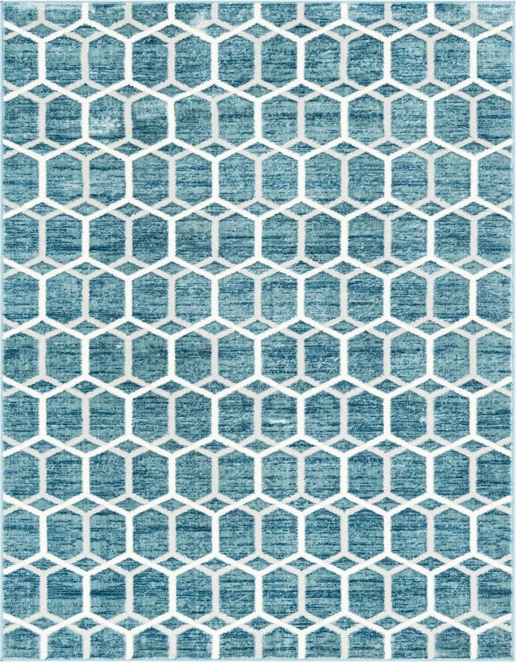 Detail image of 5' x 8' Lattice Trellis Rug