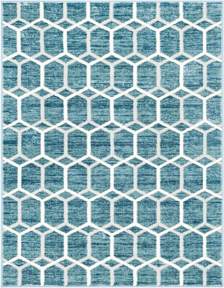 Detail image of 4' x 6' Lattice Trellis Rug