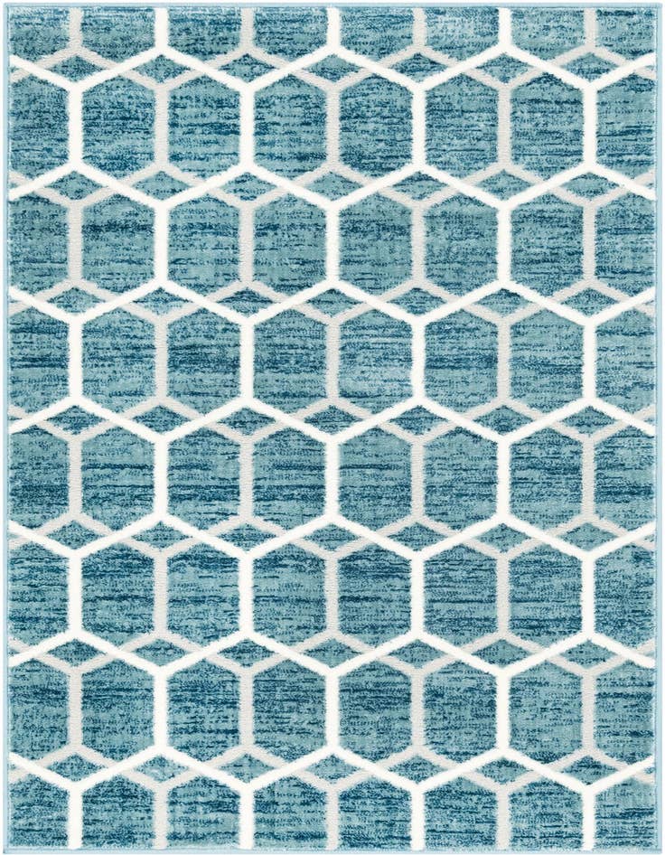 Detail image of 3' 3 x 5' 3 Lattice Trellis Rug