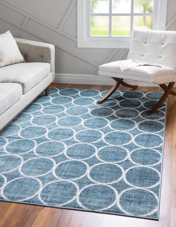 5' x 8' Lattice Trellis Rug